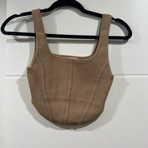 Aritzia Babaton Sculpt Knit Bustier Tank XS
